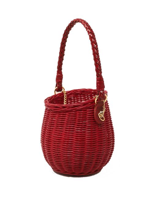 Red basket bag Laboratorio Capri | 108ROSSO